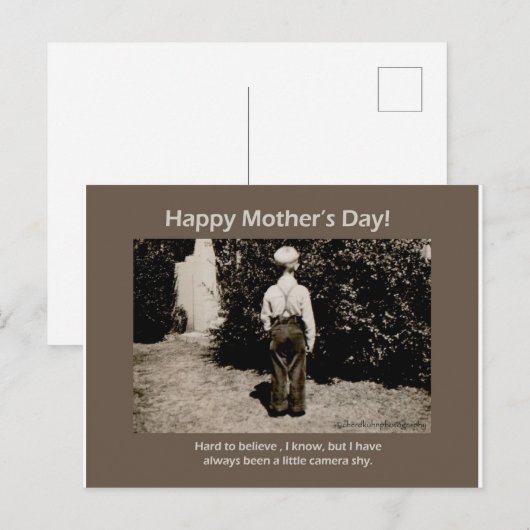  foto Happy Moederdag Kaart (Voorkant / Achterkant)