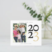 Foto Happy New Year Holiday-kaart (Staand voorkant)