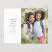 Foto Happy New Year Holiday-kaart (Achterkant)