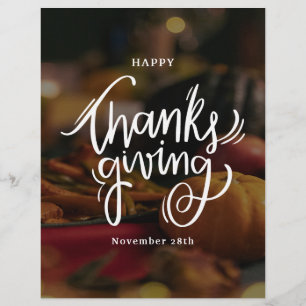 Foto Happy Thanksgiving sociale media Flyer
