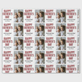 Foto Happy Vaderdag Cadeaupapier (Vlak)