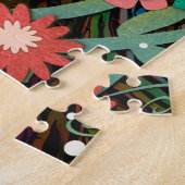 Foto Hart Bloemen Roze  Inspirivity Legpuzzel (Zijkant)