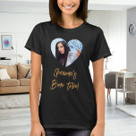Foto hart bruid tribe bachelorette t-shirt<br><div class="desc">Personaliseer en een foto in het hartvormige lijst. Voor vrijgezellenfeesten en vrijgezellenfeesten.</div>