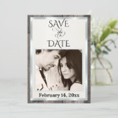 Foto & Hart - Crème Save The Date (Staand voorkant)