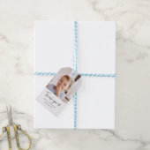 Foto hart Dank je cadeau Labels Cadeaulabel (Met Touw)