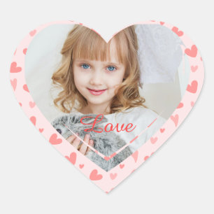 Foto Hart en Liefde Script Sticker