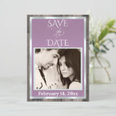 Foto & Hart - Lavendel Save The Date (Staand voorkant)