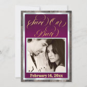 Foto & Hart - Plum Save The Date (Voorkant)