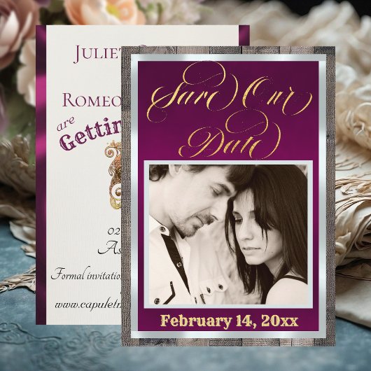 Foto & Hart - Plum Save The Date