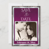 Foto & Hart - Plum Save The Date (Voorkant)