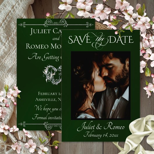 Foto & Hart Save the Date op Smaragd