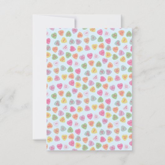 Foto Hart Snoep Valentijn's Day Holiday Kaart (Achterkant)