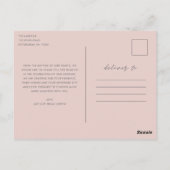Foto-hartelijk dank Trouwkaart Briefkaart (Achterkant)