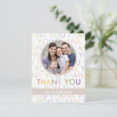  foto Hartelijk dank | Van ons allemaal Bedankkaart (Staand voorkant)