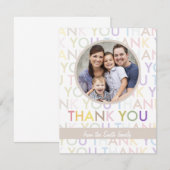  foto Hartelijk dank | Van ons allemaal Bedankkaart (Voorkant / Achterkant)