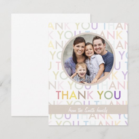  foto Hartelijk dank | Van ons allemaal Bedankkaart