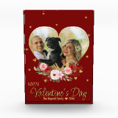 Foto Heart Gold Valentijnsdag Glitter Heart Red (Voorkant)