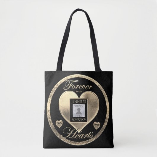 Foto Heart Memorial Canvas tas (Voorkant)