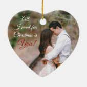 Foto Heart Ornament (Achterkant)