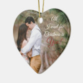 Foto Heart Ornament (Links)