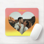 Foto: Heart Romantic Sunrise Muismat (Met muis)