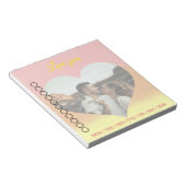 Foto: Heart Romantic Sunrise Notitieblok (Schuin)