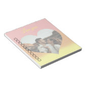 Foto: Heart Romantic Sunrise Notitieblok (Schuin)