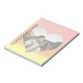 Foto: Heart Romantic Sunrise Notitieblok (Linkerzijde)