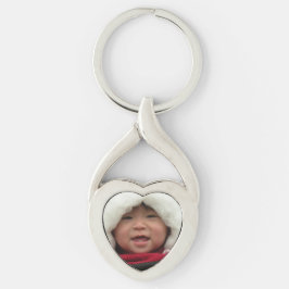 Foto Heart Shaped Sleutelhanger