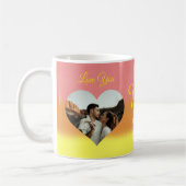 Foto Heart Sjabloon Sunrise Couple Koffiemok (Links)