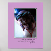 Foto: Heilig gezicht van Jezus Poster (Voorkant)