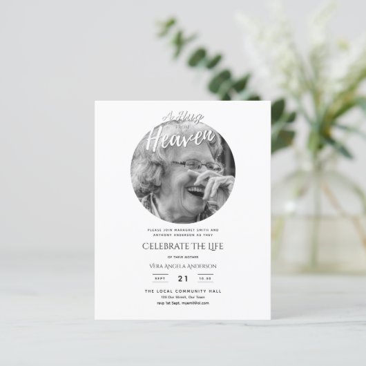 FOTO Hemel Gedicht Viering van het Leven Begrafeni (Staand voorkant)