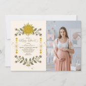 Foto hemelbotanisch Baby shower Kaart (Voorkant)