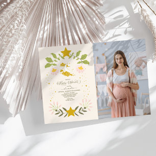 Foto  hemelbotanisch Baby shower Kaart