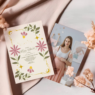 Foto  hemelbotanisch Baby shower Kaart