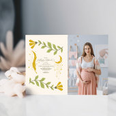 Foto  hemelbotanisch Baby shower Kaart