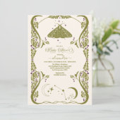 Foto  hemelse vlinder Baby shower Kaart (Staand voorkant)