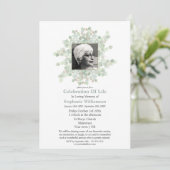 Foto-herdenking levensviering begrafenis Eucalyptu Kaart (Staand voorkant)