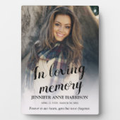 Foto-herdenking ter liefdevolle herinnering fotoplaat (voorkant)