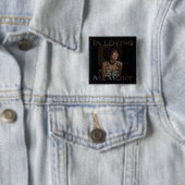 Foto-herdenking Vierkante Button 5,1 Cm (In situ)