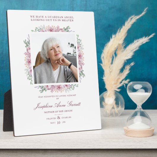 Foto Herdenking Wedding Beste Ones Pink Shades Fotoplaat (Zijkant)