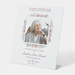 Foto Herdenking Wedding Beste Ones Pink Shades Reclamebord Met Voetstuk
