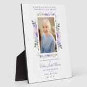 Foto Herdenking Wedding Beste Paars Shades Fotoplaat (Zijkant)