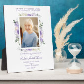 Foto Herdenking Wedding Beste Paars Shades Fotoplaat (Zijkant)