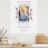 Foto Herdenking Wedding Beste Paars Shades Poster (Keuken)