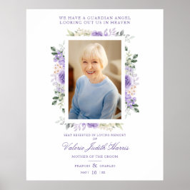 Foto Herdenking Wedding Beste Paars Shades Poster