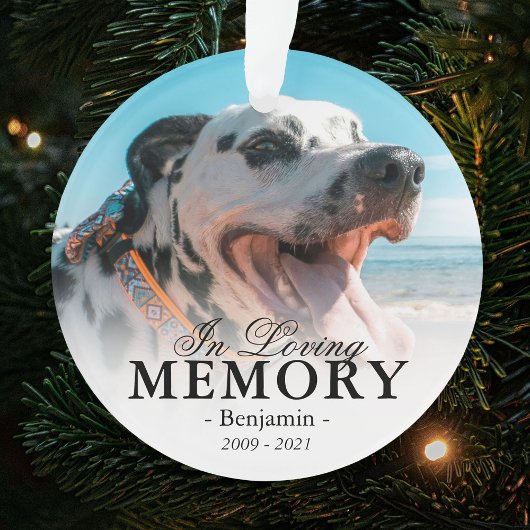 Foto Herdenkings Kerstboom Ornament