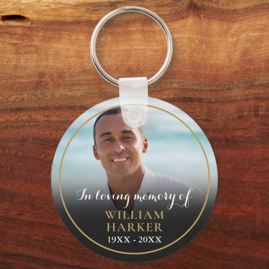 Foto-herdenkings-sleutelhanger Sleutelhanger (Voorkant)