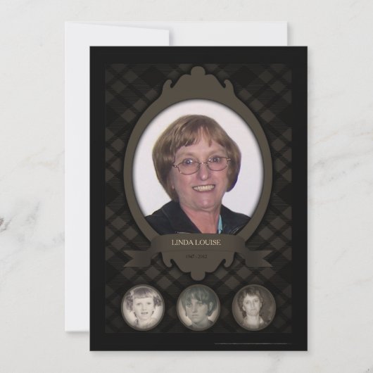 foto - herdenkingsaankondigingen van jaren aankondiging (Voorkant)