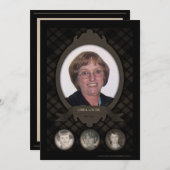 foto - herdenkingsaankondigingen van jaren aankondiging (Voorkant / Achterkant)